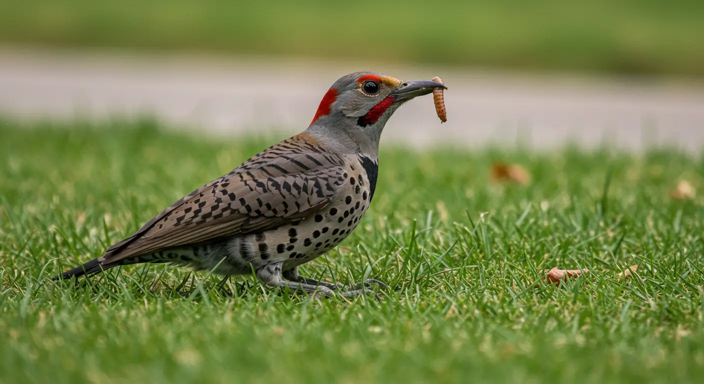 How do birds find worms