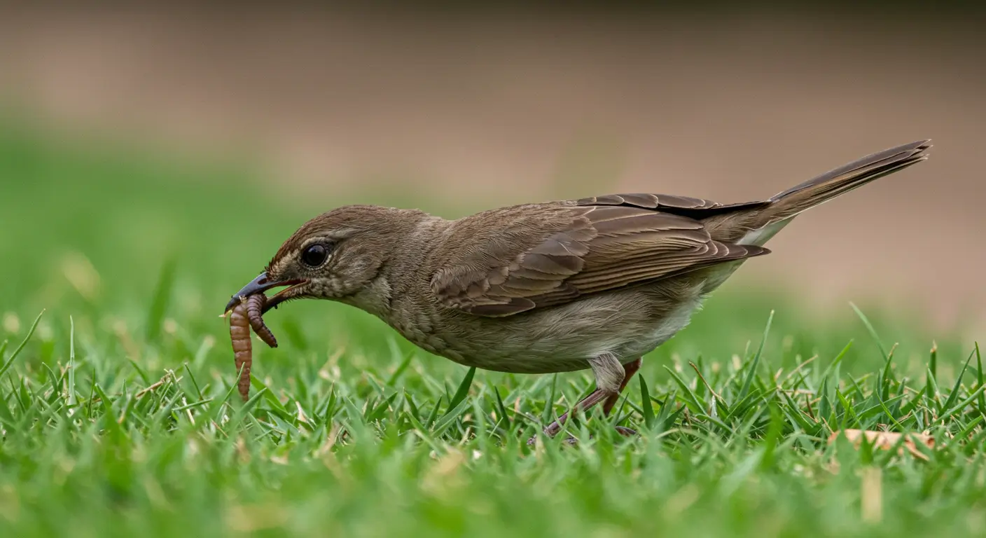 how do Robin Birds find Worms