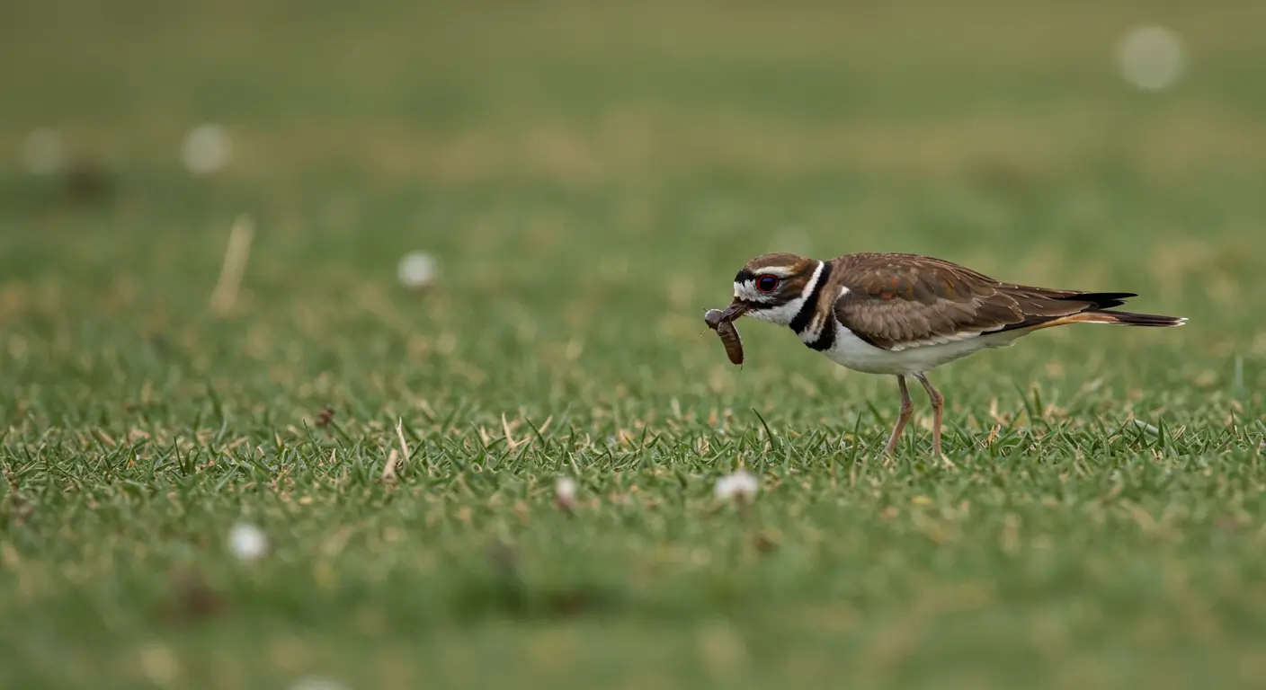 how do birds find worms in the lawn