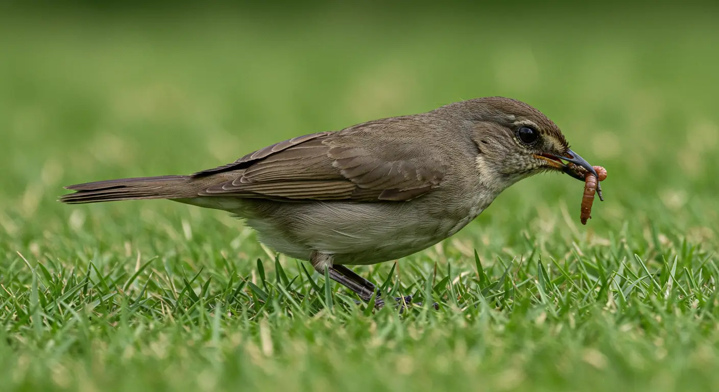 how do birds find worms underground