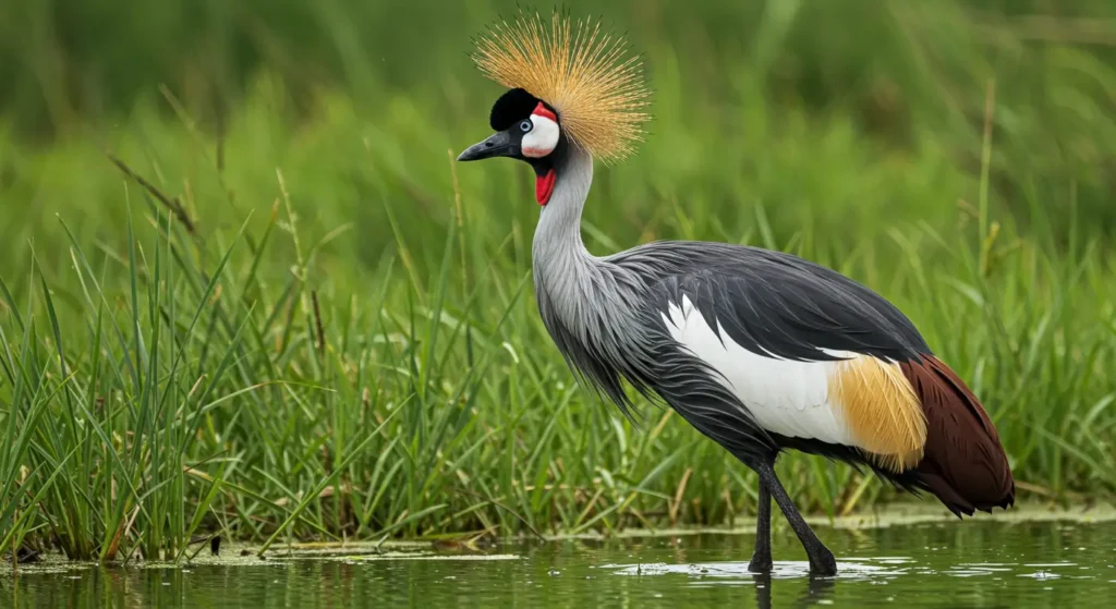 Grey Crowned Crane