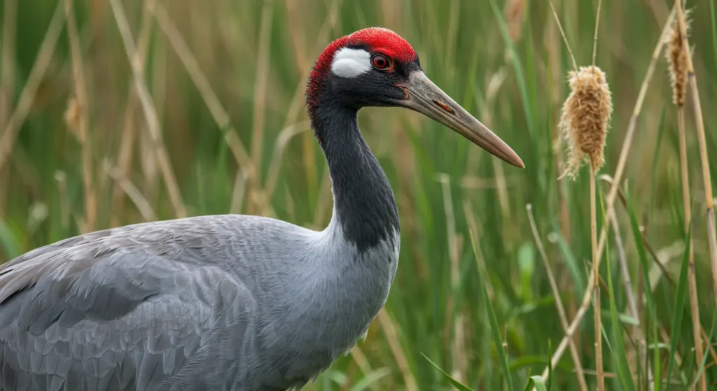 Red Crowned Crane