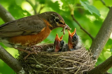 Bird Feeding in the Nest