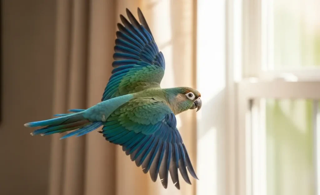 dilute turquoise conure