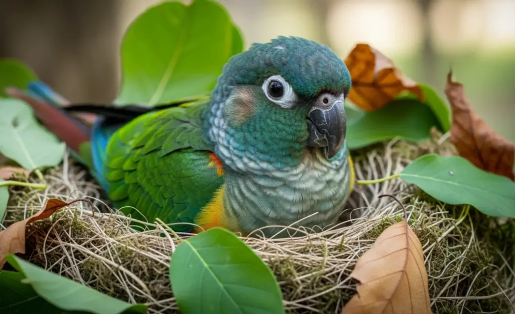 turquoise conure parrot
